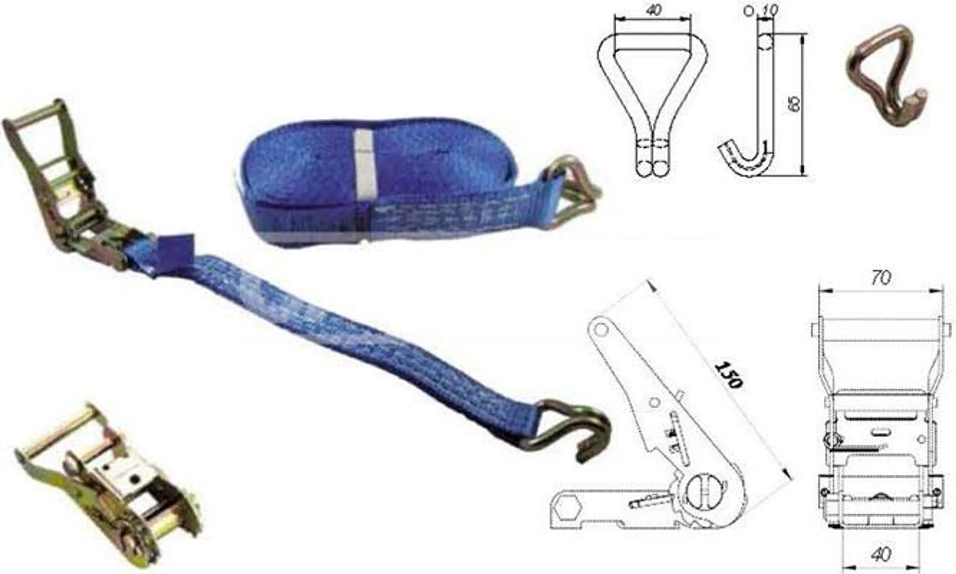 ZUNCHO TENSOR PE 6,8+0,5 M.X3,5 CM.