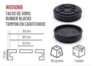 TACO GOMA NUEVO PARA DM3.5T-ECO