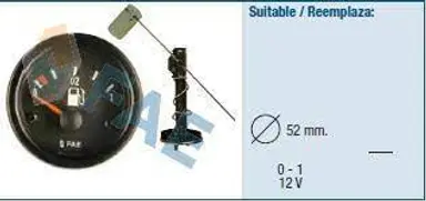 KIT RELOJ COMBUSTIBLE 24V COMPLETO