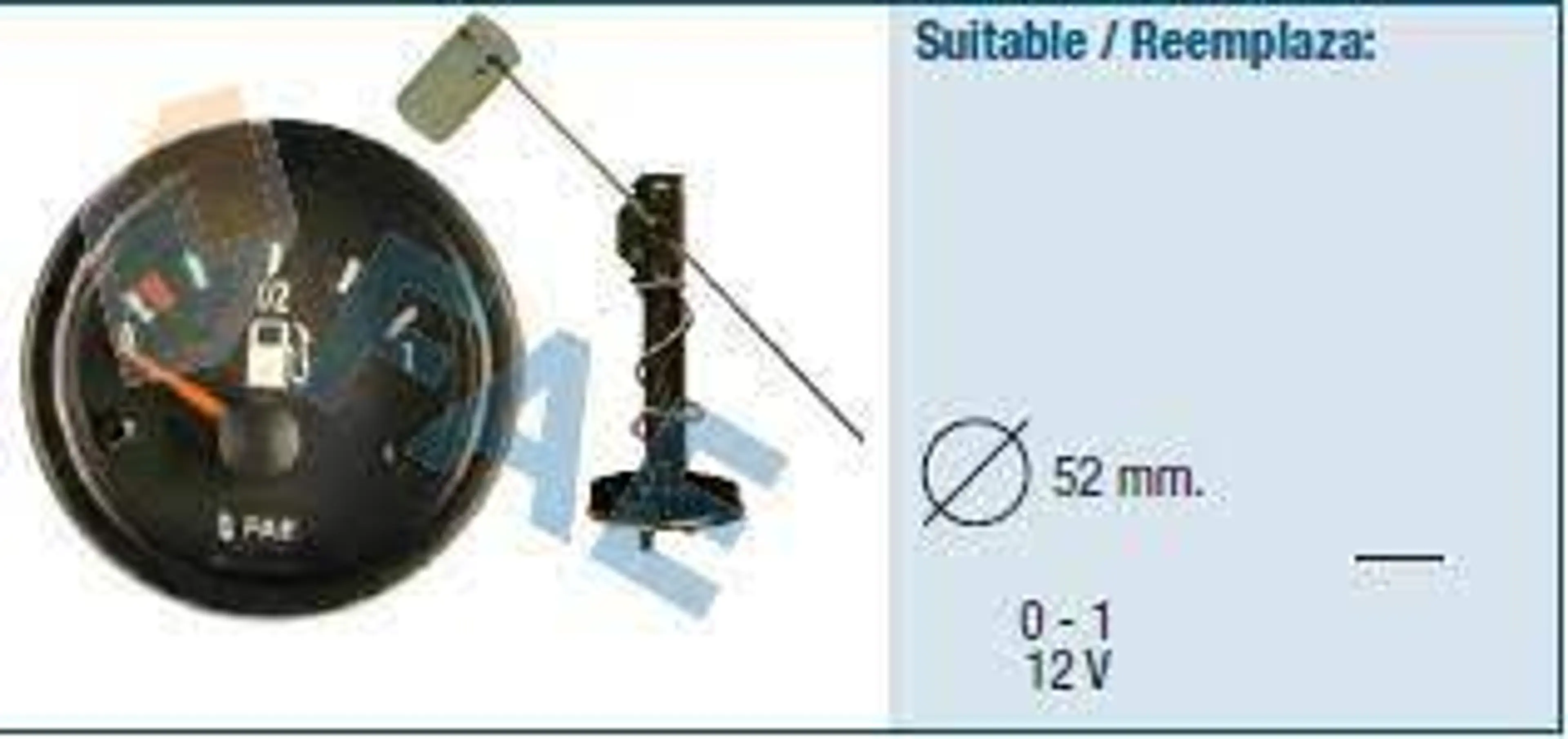 KIT RELOJ COMBUSTIBLE 24V COMPLETO