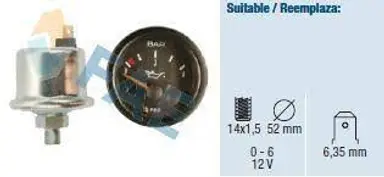 KIT MANOMETRO 12 VOLTIOS CON TRANSM