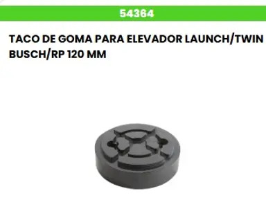 TACO DE GOMA PARA ELEVADOR LAUNCH/T