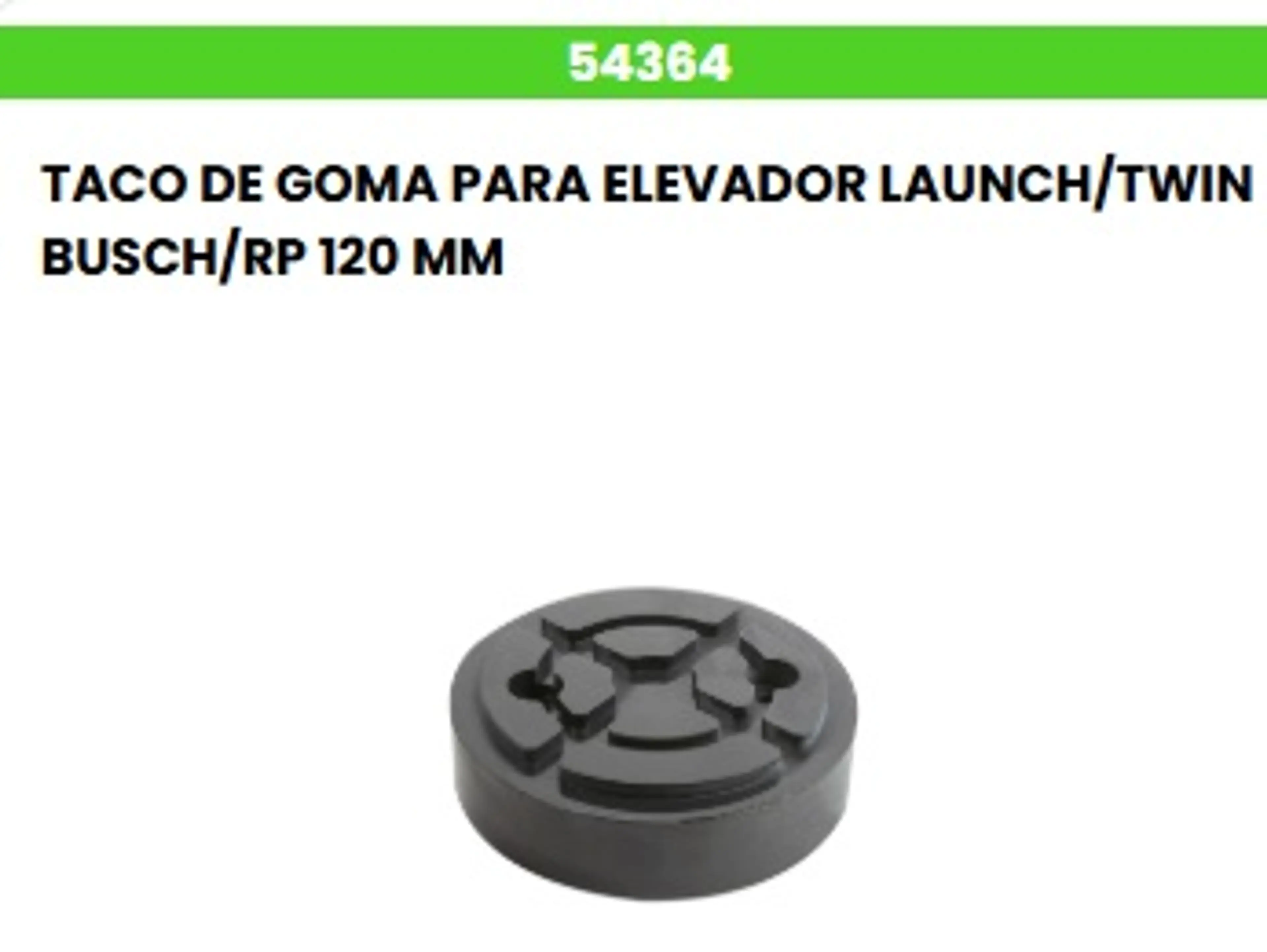 TACO DE GOMA PARA ELEVADOR LAUNCH/T