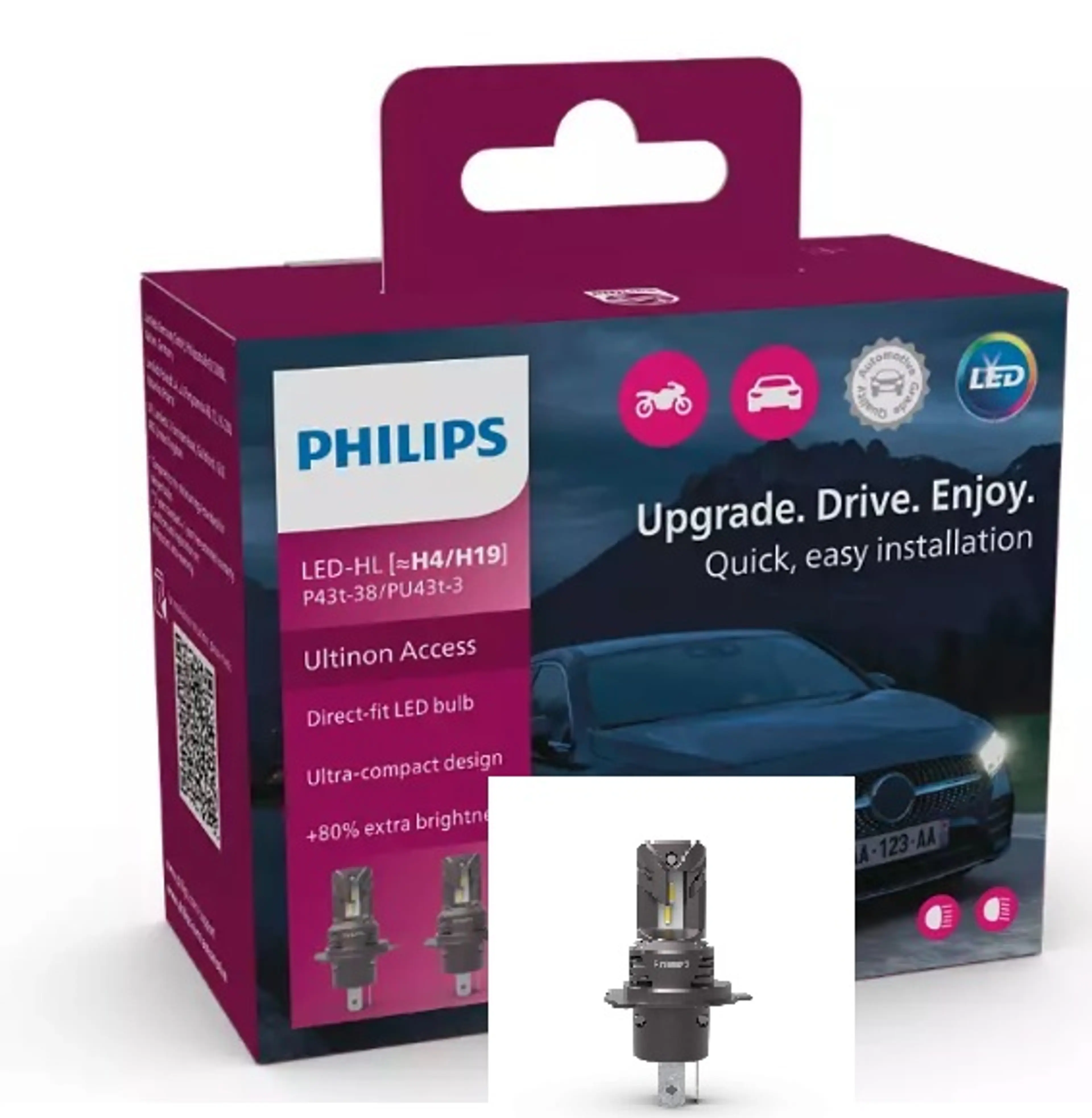 KIT 2 H7/H18 LED ULTINON ACCESS 12V