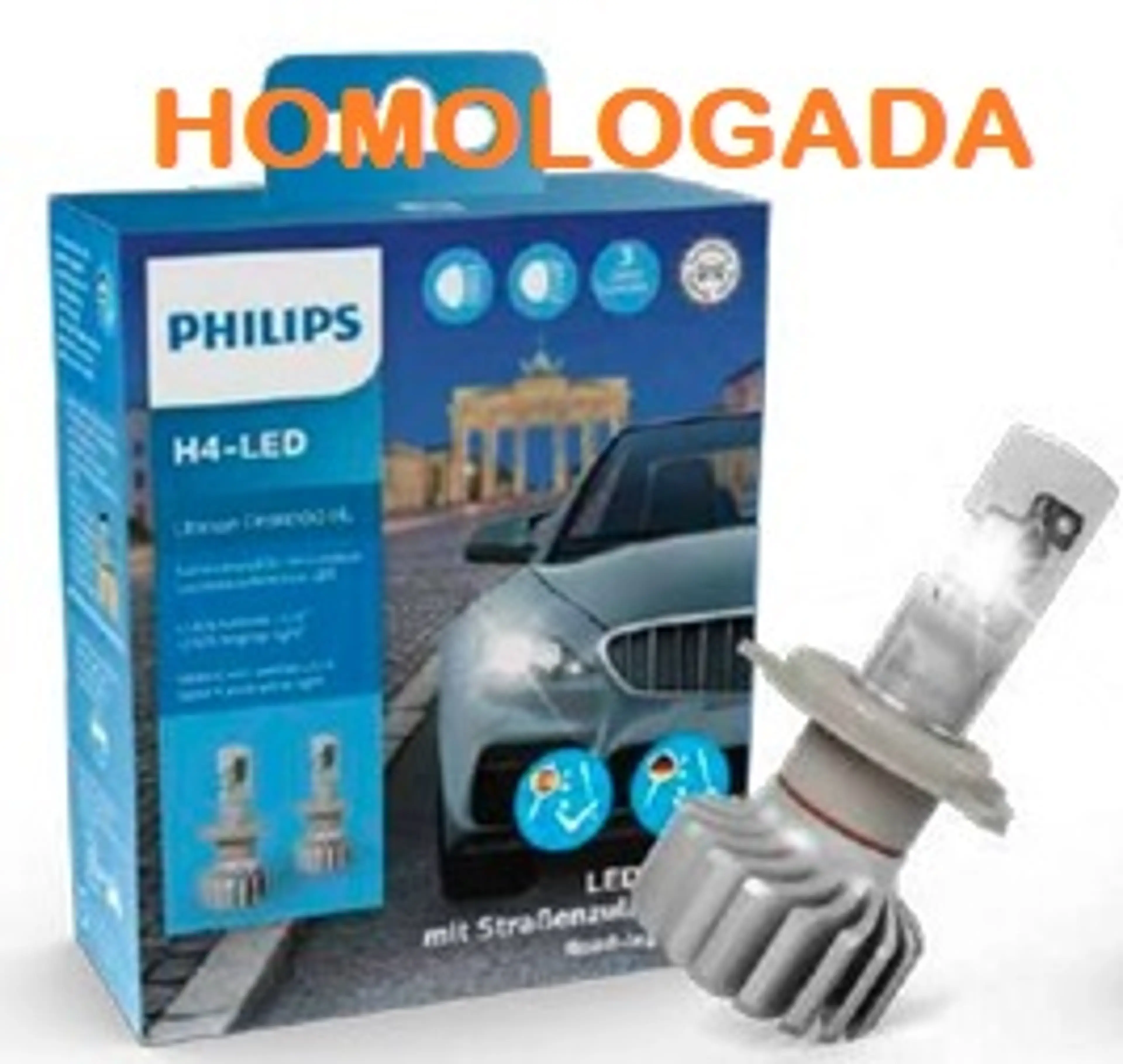 KIT LÁMPARAS LED H7 12V HOMOLOGADA