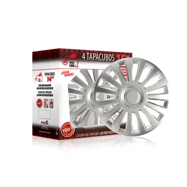 JGO. TAPACUBOS ABS LUXE 15" ENVASE 