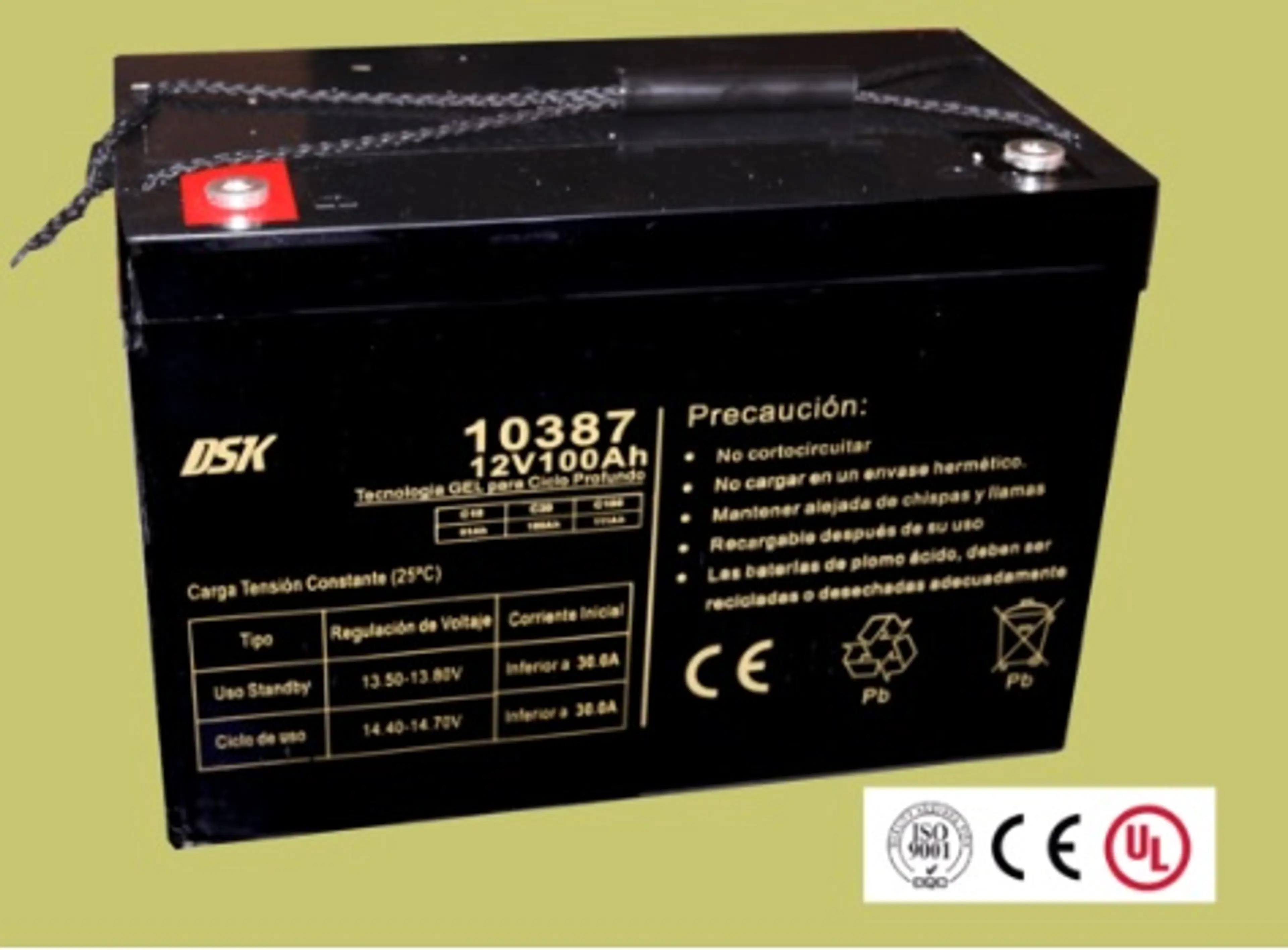 BATERÍA GEL CICLO PROFUNDO 100AH