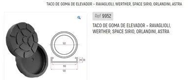 TACO DE GOMA DE ELEVADOR - RAVAGLIO