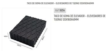 TACO DE GOMA DE ELEVADOR - ELEVEDAO