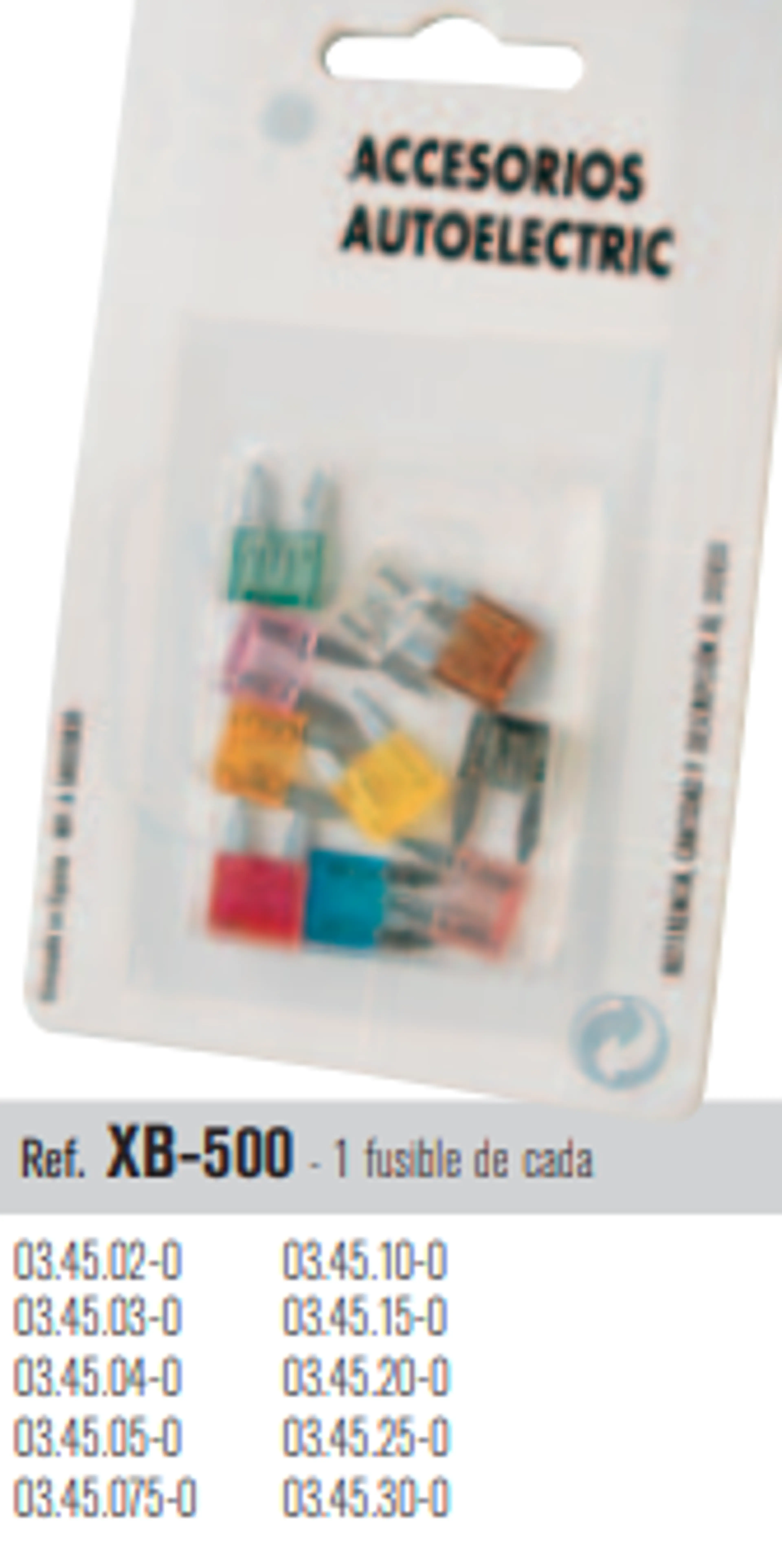 BLISTER 10 FUSIBLES 03.45
